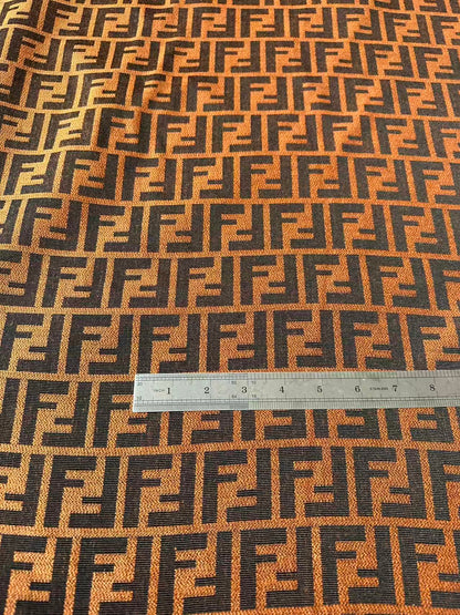 Classic Orange Jacquard Cloth Fabric For Handmade Clothing ,Bags Fabric Shoes Fabric Hat Fabric By Yards