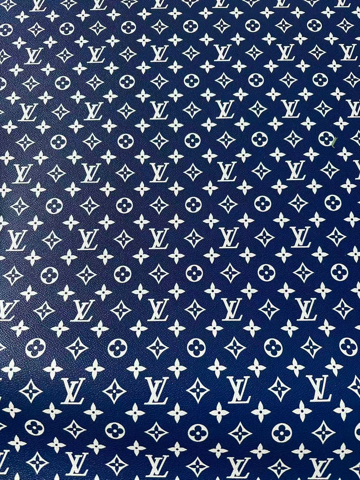 Classic Michigan University Blue Vinyl Leather Fabric For Handmade Handicraft Goods