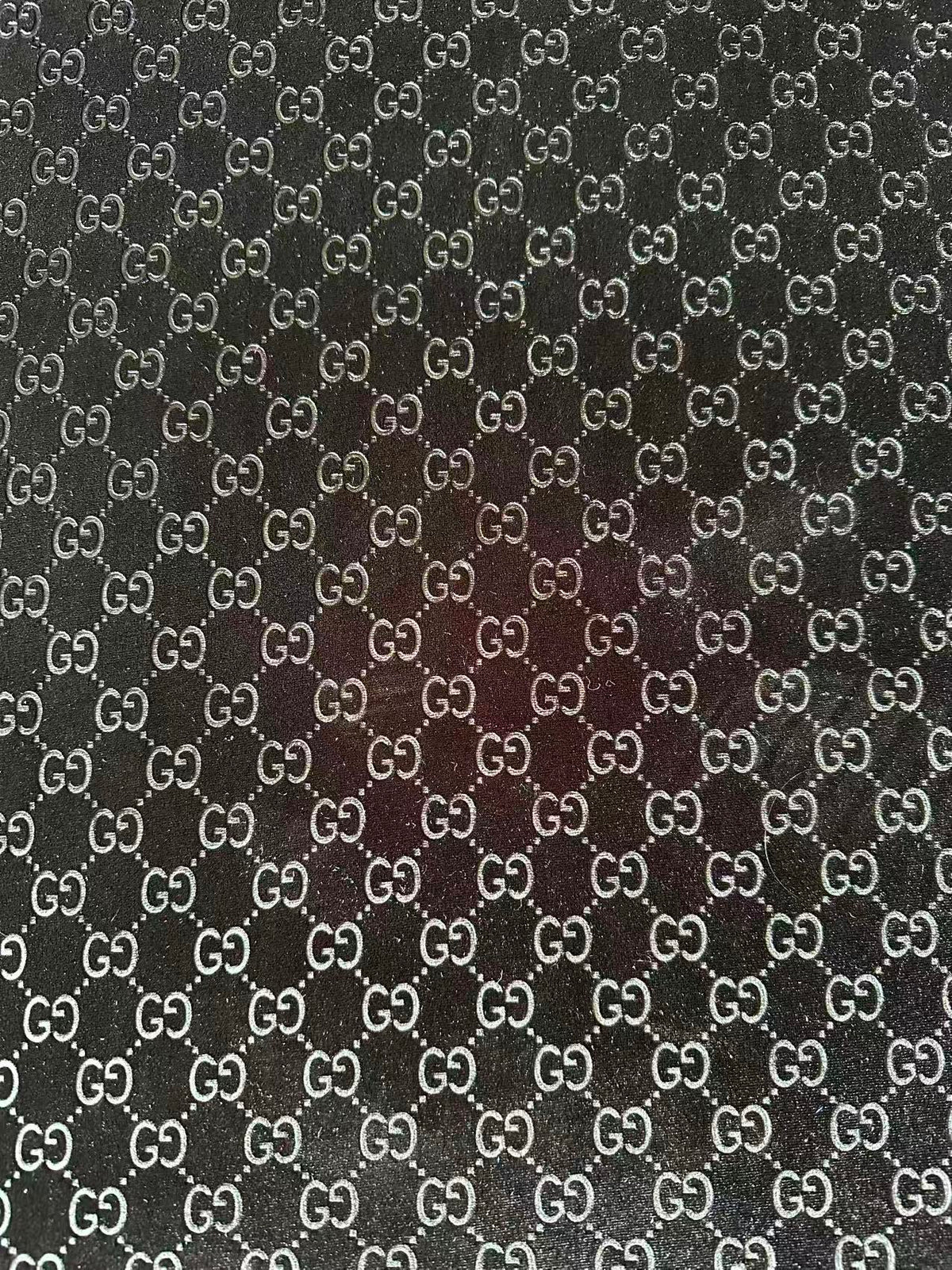 Popular Luxury Gucci Knitting Velvet Fabric For Handmade Sneaker,Car Upholstery and Apparel By Yard (Black)