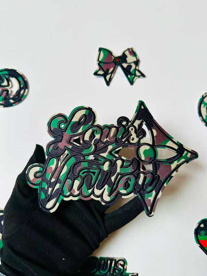 Craft Camouflage Embroidery Jacquard Patches For Customized Apparel and Clothing
