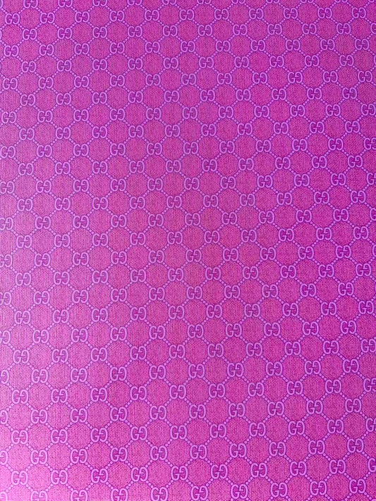 Classic Fuchsia Gucci Leather Case Fabric,Handmade Bag ,Shoes Fabric For DIY Goods