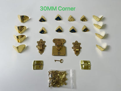 Classic Metal Accessories For Handmade Box By Set