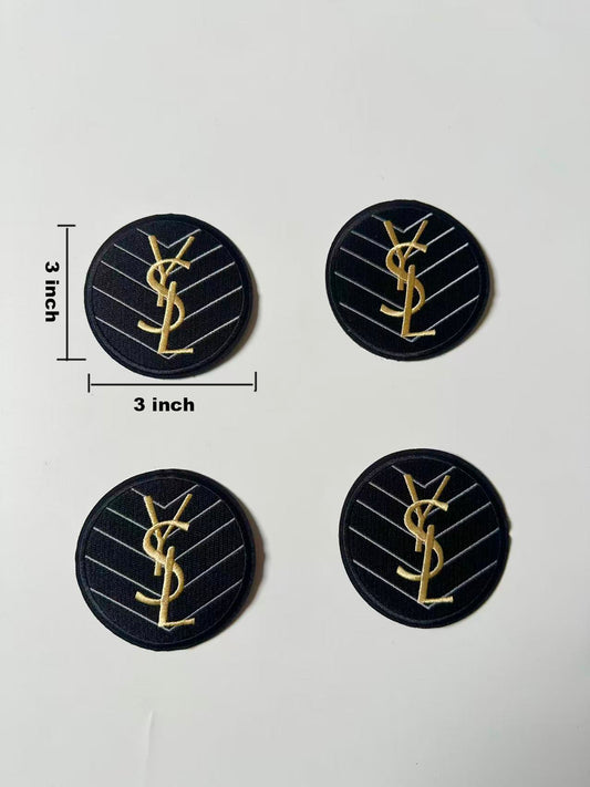 Craft Embroidery YSL Jacquard Patches For Customized Clothing