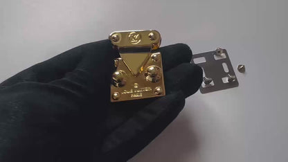 New Louis Vuitton Metal Gold Lock With Key For Handmade Bag