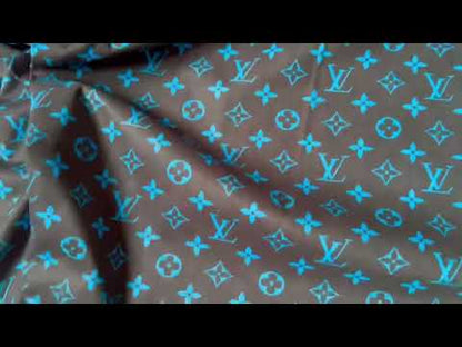 Fashion Black With Blue Suede Fabric For Handmade Sneaker,Car Upholstery and Apparel By Yard