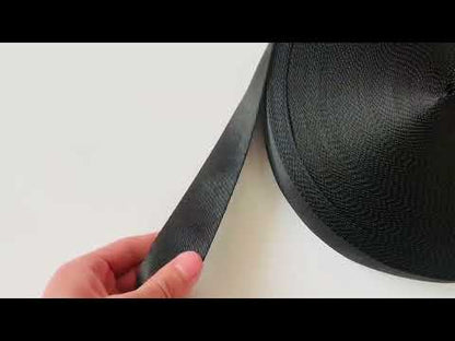 Craft LV 1.5 Inch Handmade Trim Embroidered Stripe Ribbon For Handicrafts By Yard (Black)