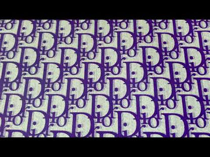Classic Violet Purple Dior Leather Case Fabric,Handmade Bag Fabric,Hand-made Shoe Fabric By Yard
