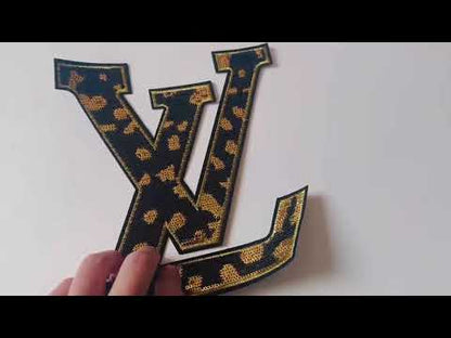 Craft LV 7.5"x8.2"Embroidery Sequins Patches For Handmade Apparel