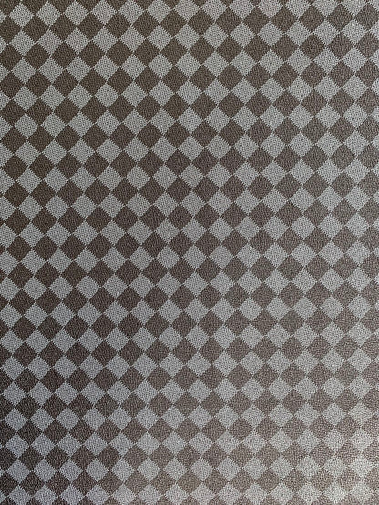 Classic Plaid Leather Fabric Handmade Shoes Fabric，The Purse Fabric Bags fabric