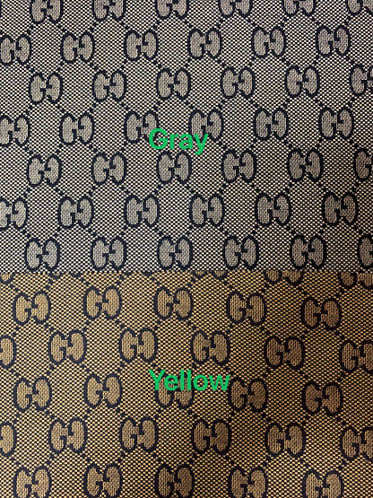 Classic Gucci Knitting Jacquard Cloth Fabric ,Pants Knitted Fabric , Fabric ,Elastic Fabric,Woman's Dress Fabric(Gray)