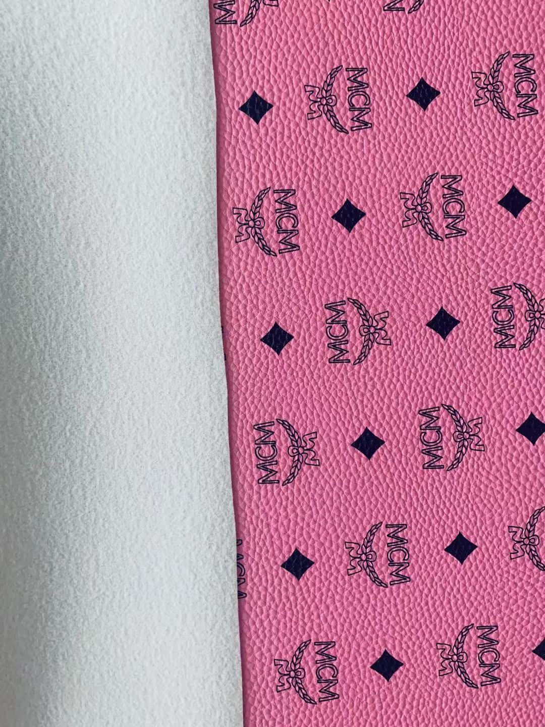 Classic Leather Case Fabric,Handmade Bag Fabric,Hand-made Shoes Fabric By Yards(Pink)