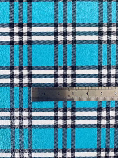 Classics Leather Fabric, Bags Leather Fabric, Shoes Leather Material Fabric By Yard (Sky Blue )