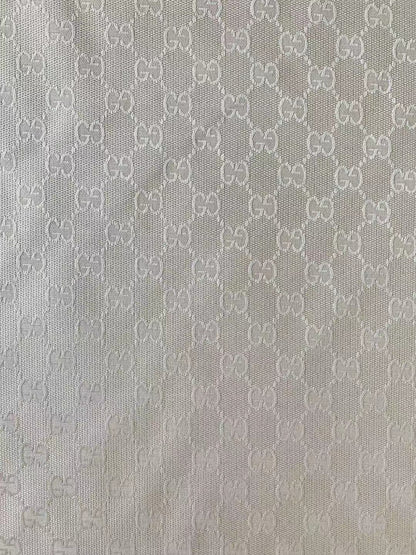 Fashion Gucci Jacquard Fabric Cloth, Fabric Bags Fabric Shoes Fabric Hat Fabric By Yard ( White )