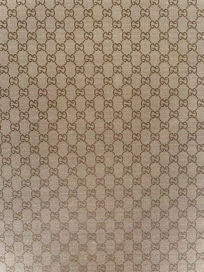 Classic Gucci Jacquard Fabric Cloth, Fabric Bags Fabric Shoes Fabric Hat Fabric good quality (Tan)
