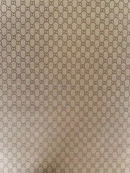 Classic Gucci Jacquard Fabric Cloth, Fabric Bags Fabric Shoes Fabric Hat Fabric good quality (Tan)