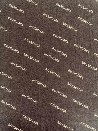 Fashion 100% cotton Black Balenciaga Denim Woven fabric , Jean Fabric For Handmade Clothing By Yard