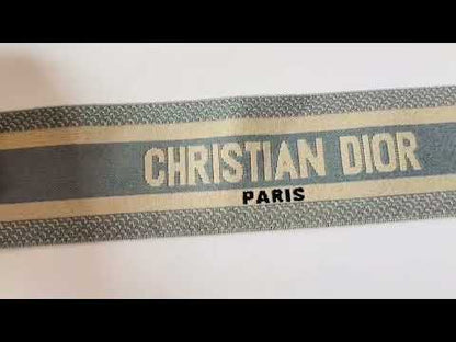 Christian Dior Paris 2.5 inch Elastic Strap ,Handmade Striped Ribbon Trim Embroidered For shoes ,Bags ,Clothing ,Handicrafts By Yard (Blue)